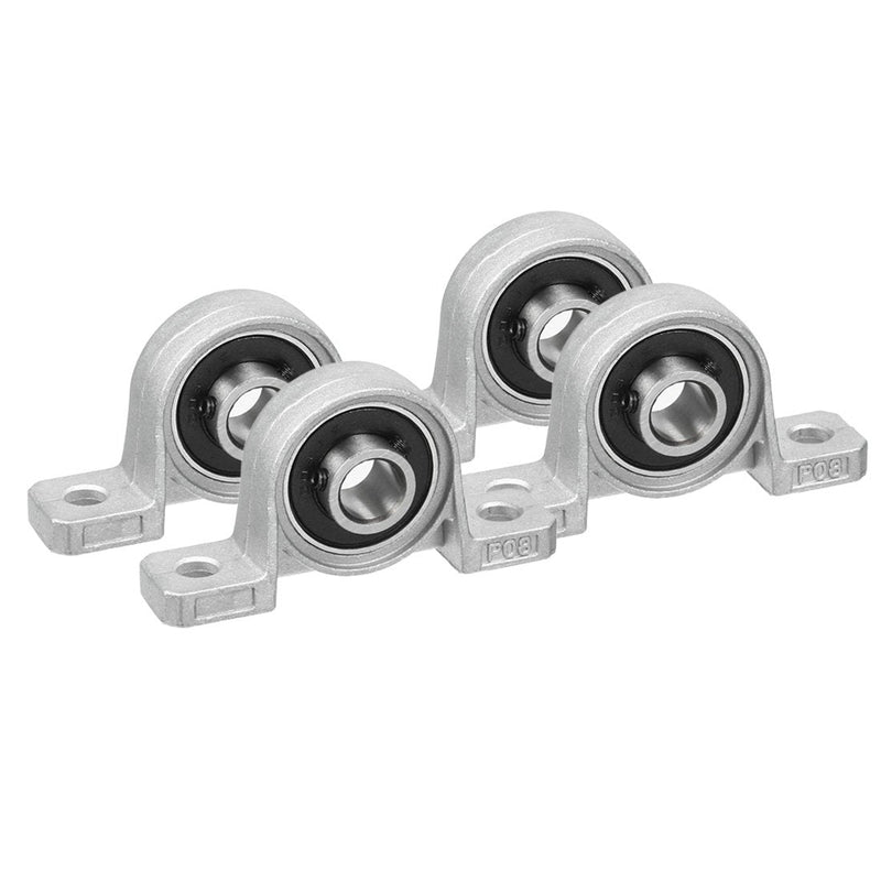 [Australia - AusPower] - uxcell 4pcs KP08 8mm Bore Zinc Alloy Inner Ball Mounted Pillow Block Insert Bearing 