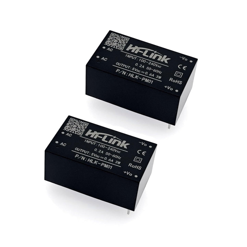 JZK 2 x HLK-PM01 AC DC 220V to 5V Household Power Supply Module Power Supply Module
