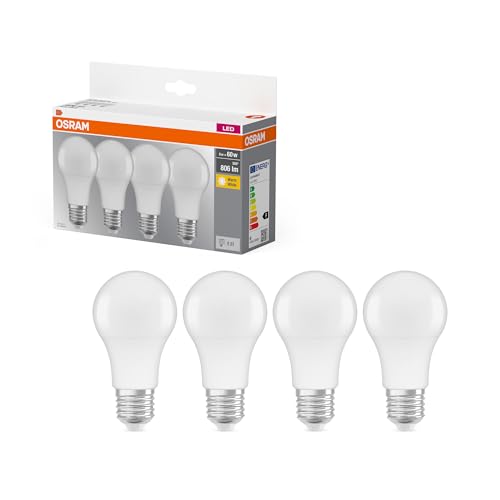 Osram LED Light Bulb 2700k Warm White 60W 4 Pack