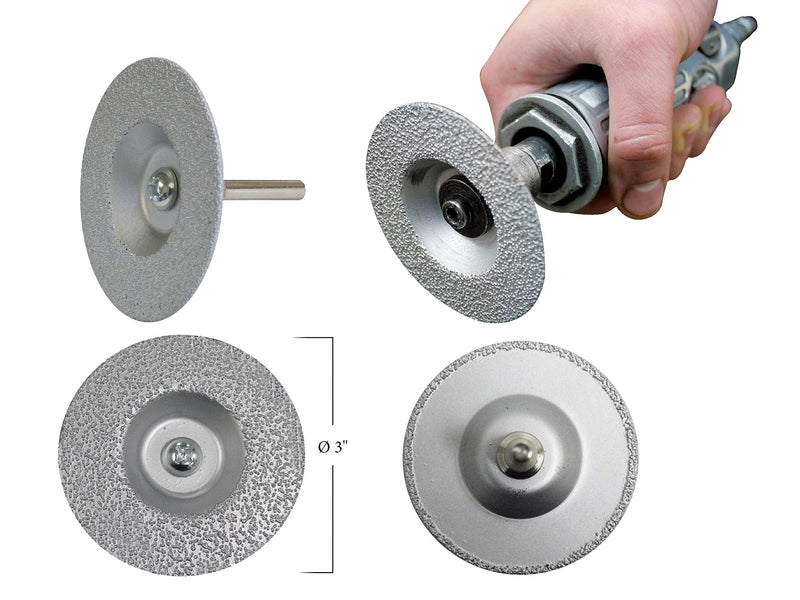[Australia - AusPower] - Innovative Products Of America - 3 3-In-1 Diamond Grinding Wheel (8151), One Size 