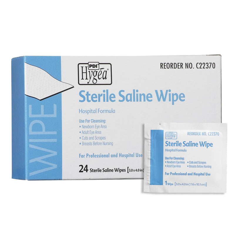 [Australia - AusPower] - Hygea C22370 Sterile Saline Wipe, 6" x 4", 24/bx 