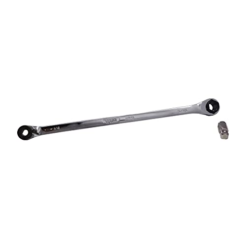 VIM Tools HBR8 hex micro bit ratchet with 1/4-inch and 5/16-inch bits, reversible 1/4-inch square drive
