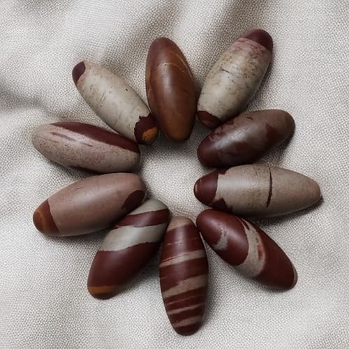 3.75" Inch Narmadeshwar Narmada River India Special & Pure Rare Lingam Healing Crystals | Religious Crystals Gifts | Shiva Lingam Stone Polished Stone Religious Stone Narmada River