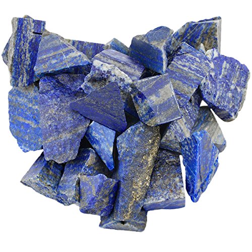 rockcloud 1 lb Natural Crystals Raw Stones for Home Decoration Deep Blue Lapis Lazuli