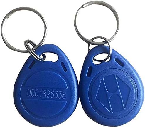 Proximity EM4100 EM4102 125KHz RFID EM ID Card RFID Key Fob Read Only Color Pack of 10 (10 Pieces Blue) ...