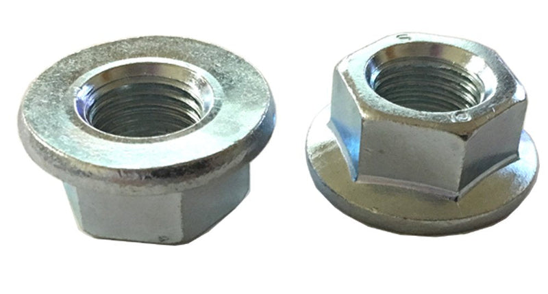 [Australia - AusPower] - 5 M14-1.5 Hexagon Flange Nut - Non-Serrated Class 10 Zinc. DIN 6923 / ISO 4161 