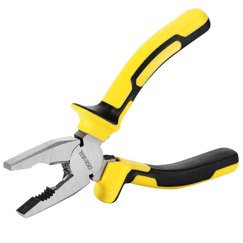 [Australia - AusPower] - DOWELL Lineman's Pliers Combination Pliers with Cutter 6 Inch Heavy Duty Nickel Chromium Steel Construction And Professional Handle 6" Lineman's Pliers 