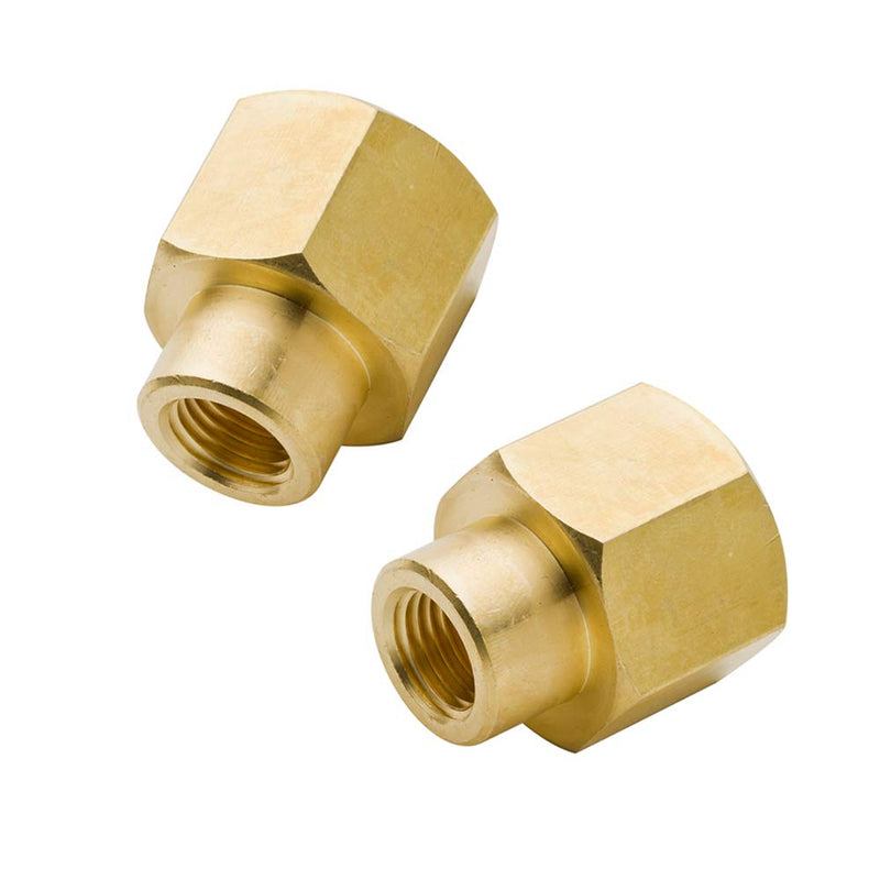 [Australia - AusPower] - Legines Brass Reducing Coupling 1/2" NPT Female x 1/4" NPT Female, Hex Reducer Coupler Adapter Pipe Fitting 1200psi (Pack of 2) 