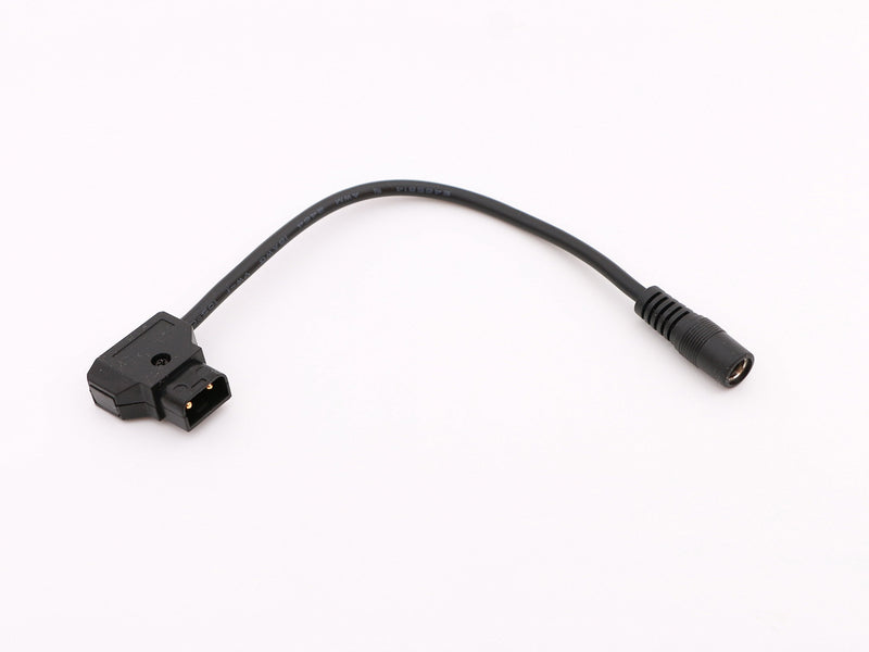 [Australia - AusPower] - Male D-Tap DC Power Cable 5.9 inch DC Female 5.5/2.1mm Jack for Photography Monitor Light 