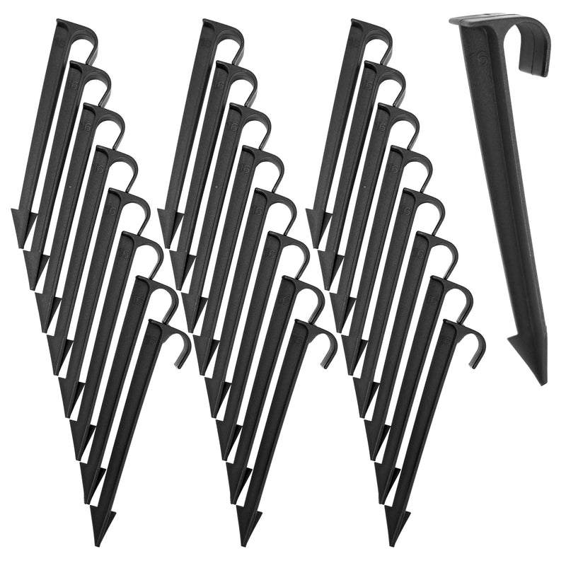 [Australia - AusPower] - 1/2-Inch Irrigation Tubing Hold-Down Anchor Stakes, 1 x 6-Inch, 32-Pack for Garden Ground Securing Hoses 