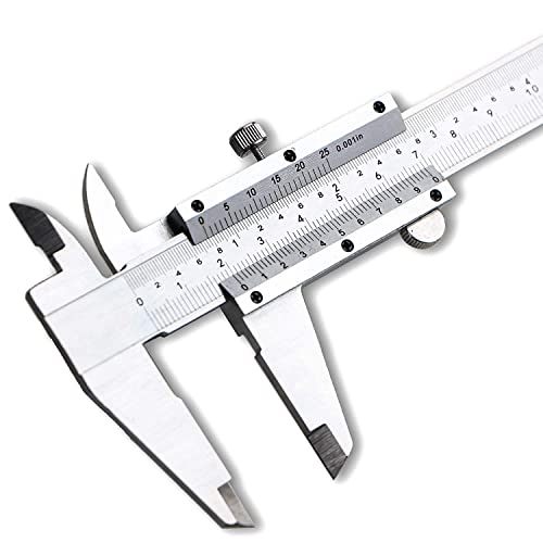 Spurtar Vernier Caliper 150 mm, Calliper Analogue 0.02 mm / 0.001 Inch | Accuracy calliper analogue with locking screw for household and industrial measurement mm/inch double scale