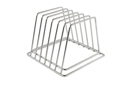 Stainless Steel Cutting Board Rack, Holds 6X 3/4" Wide Boards, NSF Approved 6 Slot 3/4" Width
