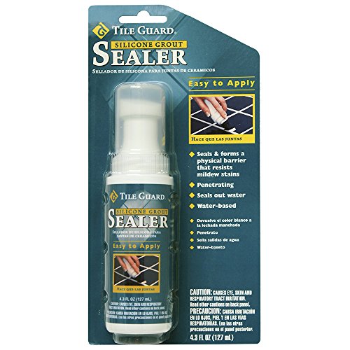 Homax Tile Guard silicone grout sealer, 4.3 oz bottle for protecting tile grout