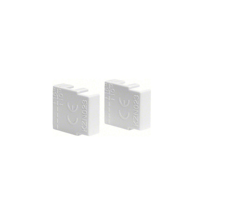 Hager KZN023 End Cap for 3 Phase Rail (Set of 10) - Plastic - End Cap for Phase Rail 10 Stück Endkappe