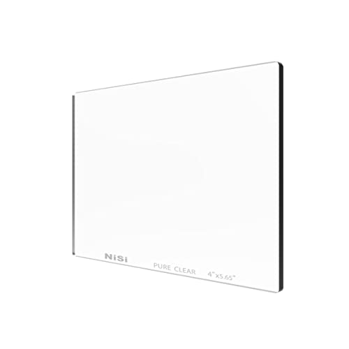 NiSi - Cinema 4x5.65 Pure Clear Lens Filter, Uncoated Protective 4x5.65 Filter for Matte Boxes, Optical Glass, w/Carrying Pouch, Camera Matte Box Photography Accessories, Cinematography & Videography