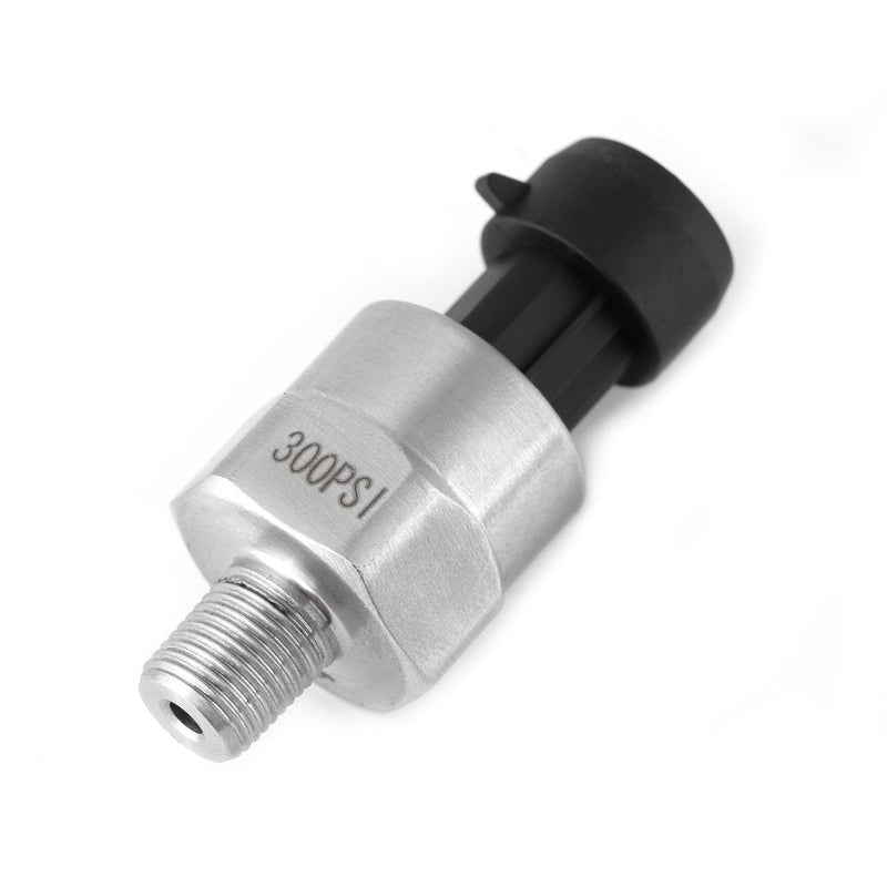 [Australia - AusPower] - Pressure Transducer Sender 1/8" NPT Thread Stainless Steel Pressure Sensor for Oil Fuel Air Water(300PSI) 