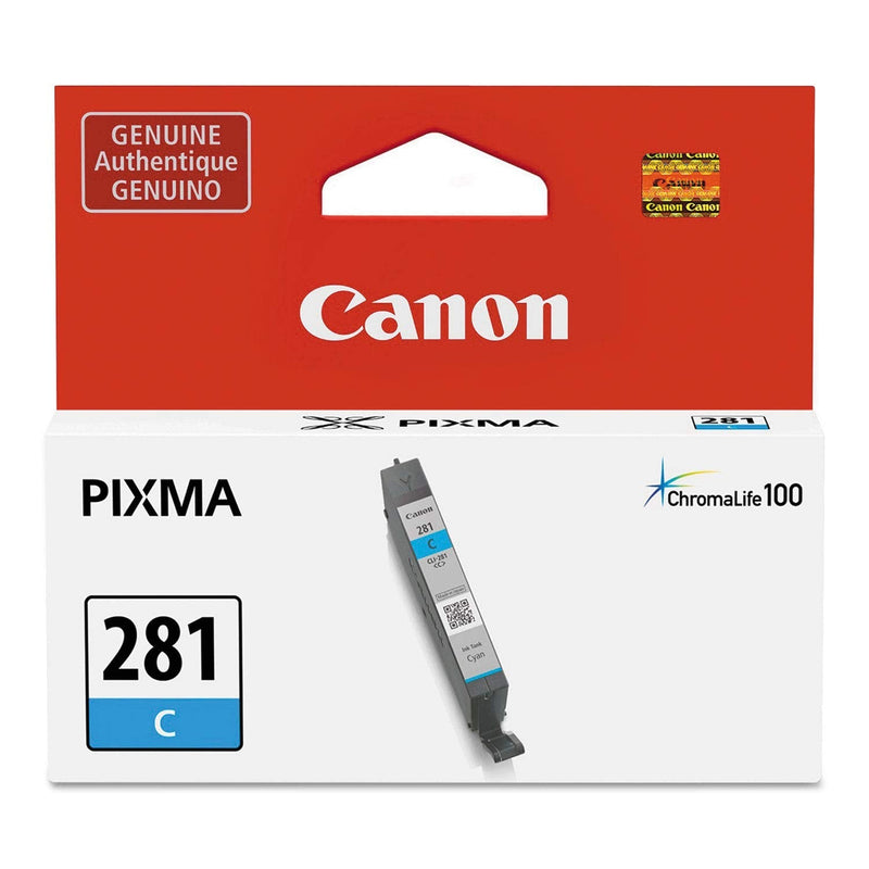[Australia - AusPower] - Canon Genuine Ink CLI-281 Cyan, Compatible to TR7520,TR8520,TR8620,TS6120,TS6220,TS6320,TS702,TS8120,TS8220,TS8320,TS9120,TS9520 Printers 1 Count (Pack of 1) 