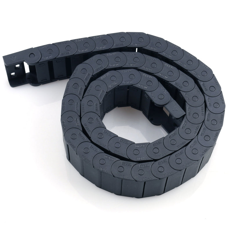 [Australia - AusPower] - URBEST Cable Drag Chain, 15 x 40mm Towline Wire Carrier 1 M/ 3.3Ft Plastic Semi Enclosed Machine Tool (15x40mm) 15x40mm 