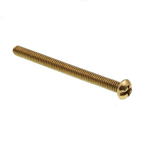 PRIME-LINE #8-32 x 2 in. machine screws, round head, Phillips/slotted combination drive, 100 pack