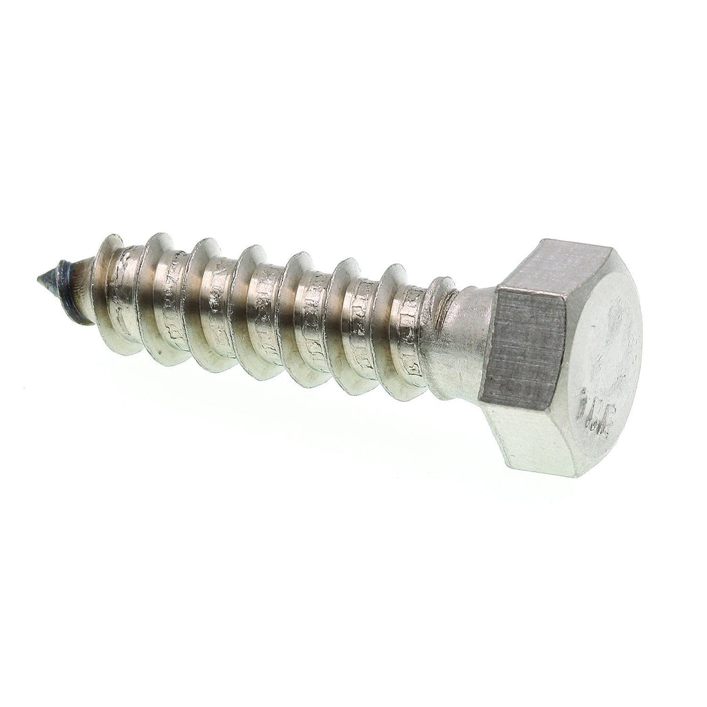 Prime-Line 9056104 Hex Lag Screws, 3/8 In. X 1-1/2 In., Grade 18-8 Stainless Steel (25 Pack)