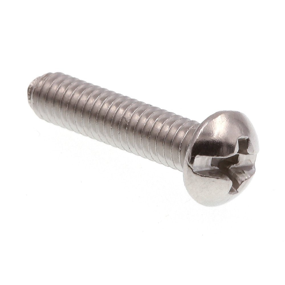 Prime-Line 9003607 Machine Screw, Round Head, Slotted/Phillips Combo, #8-32 X 3/4 in, Grade 18-8 Stainless Steel, Pack of 25