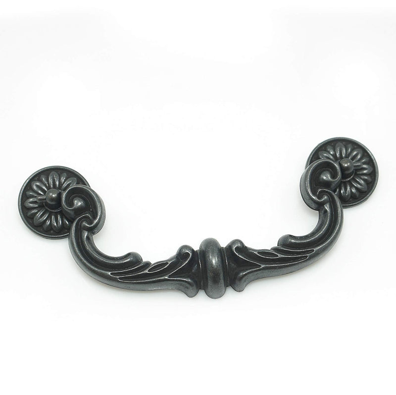 6" Vintage Drop Bail Dresser Drawer Handle Rustic Antique Black Drawer Pulls Kitchen 6inch Cabinet Pull Handle Hardware 150 mm (4) 4