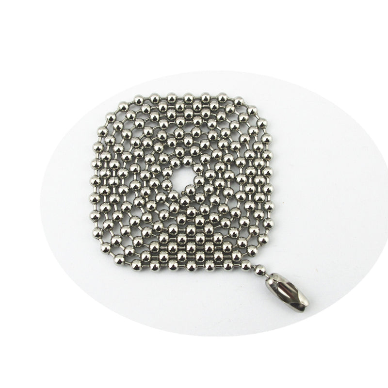 [Australia - AusPower] - 3.2mm Stainless Steel Ball Chains & 10 Matching connectors (#6, 10 Feet) 