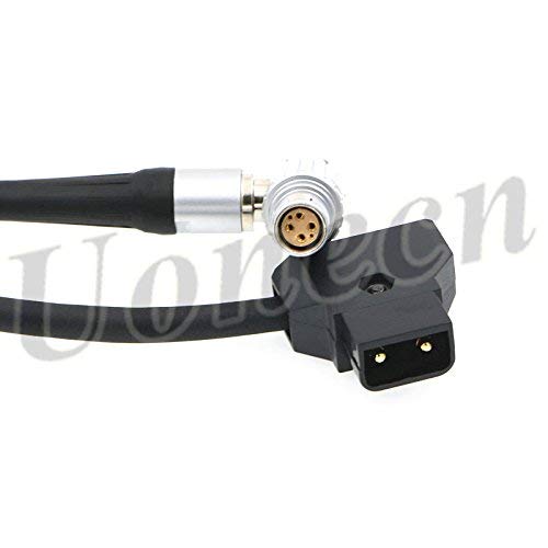 [Australia - AusPower] - Uonecn Red Epic Scarlet Camera Power Cable D Tap to Right Angle 1B 6 Pin Female Flexible Thin Cord 39'' 