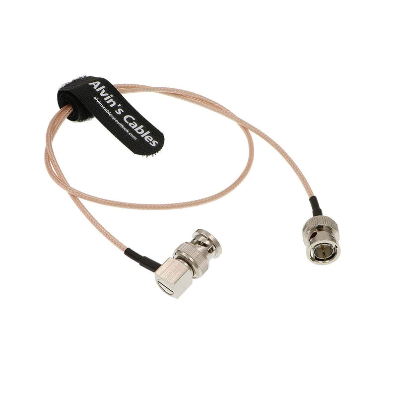 [Australia - AusPower] - Blackmagic RG179 Coax BNC Male to Male Cable for BMCC Video Camera 50cm straight to 90° Pink 