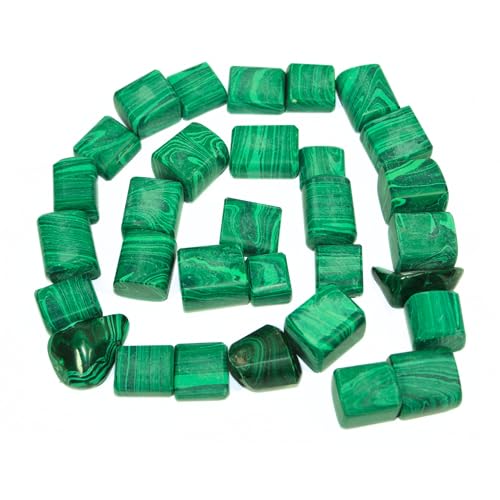 Jet Malachite Tumbled Stone 100gm – Natural Green Crystal for Home Décor, Collection, Gifting & Energy Ambience – Polished Healing Gemstone Chips for Display & Craft