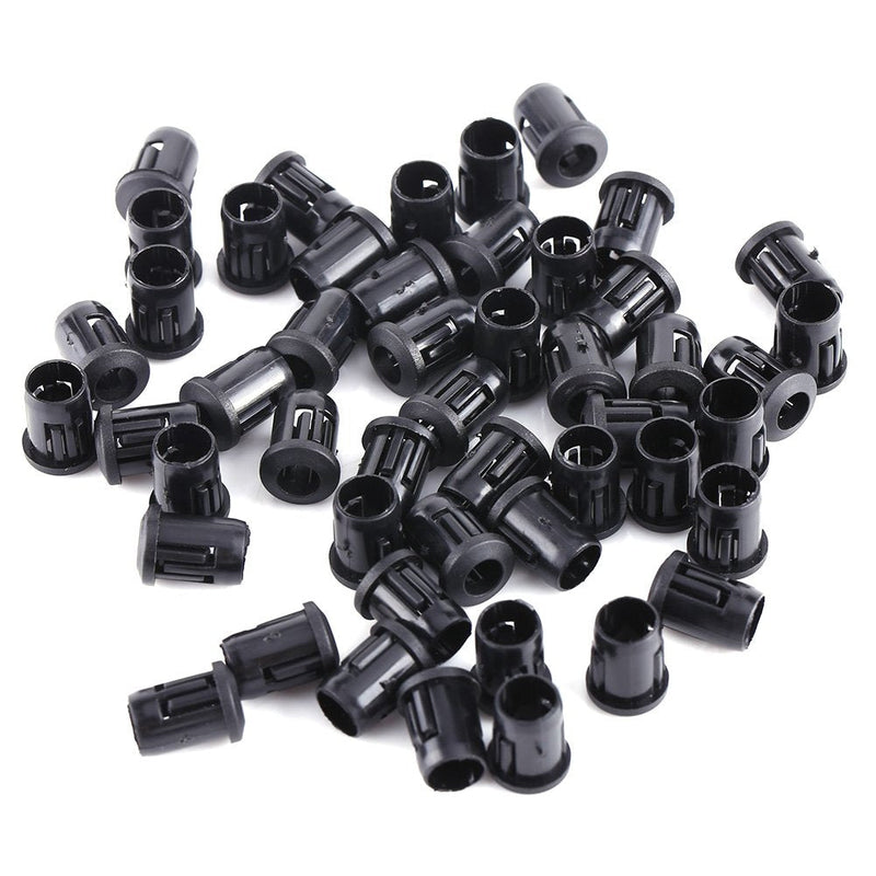 Pack of 50 LED Diode Holder, Nylon Lamp Holder with Clip Bezel Mounting, LED Socket 5 mm