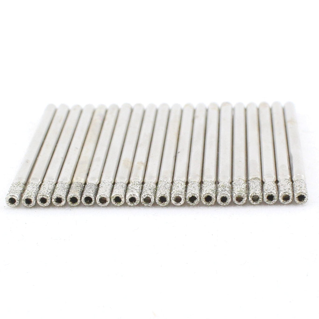 JINGLING 2.5mm 3/32" inch Diamond Small Drill Bit Hole Saw Masonry Tools for Glass Tile Stone Pack of 20Pcs 2.5mm(3/32 inch)