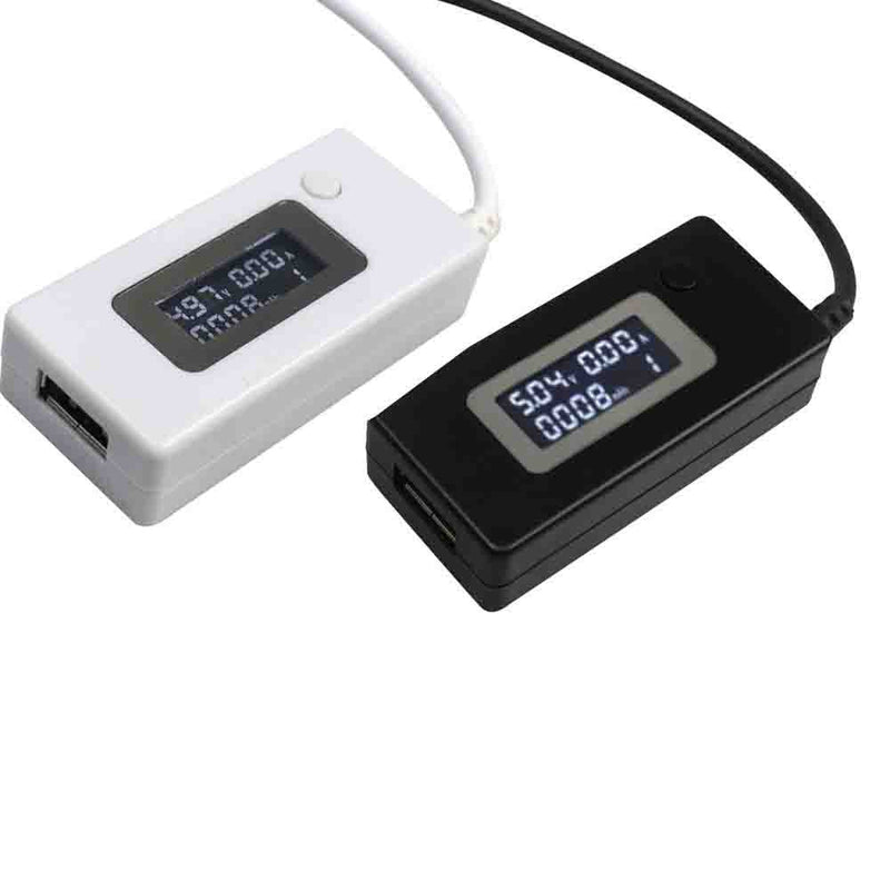 [Australia - AusPower] - Vanki USB Voltage/Amps Power Meter Tester Multimeter, Test speed of chargers, cables, capacity of power banks Black 1pcs 