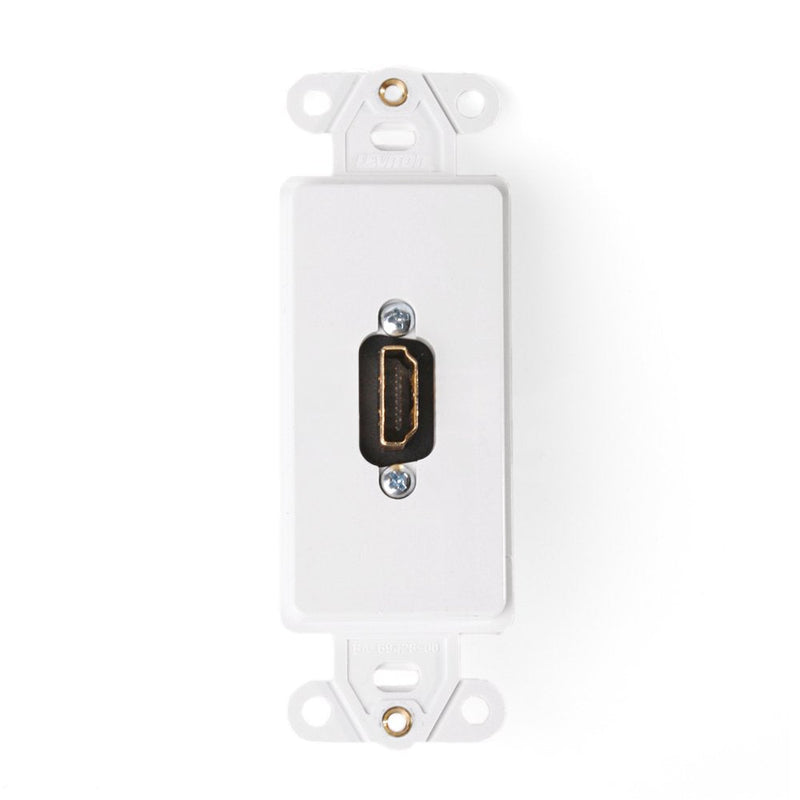 [Australia - AusPower] - Leviton 41647-W Decora Insert HDMI Wallplate, White 