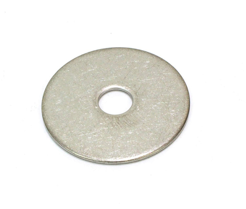 [Australia - AusPower] - Pack of 100 Stainless Steel Fender Washers - 1/4 x 1-1/4-Inch Bolt Dropper Flat Washers for Screws and Bolts - Corrosion Resistant for Wood, Metal, and Wet Environments 1/4" x 1-1/4" OD (100 pcs) 