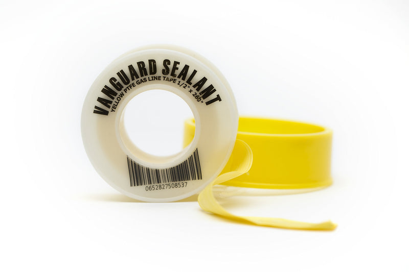 [Australia - AusPower] - PTFE Yellow Gas Line Thread Sealant Tape 260" Length 1/2" Width 1 Pack for Propane,Natural Gas and More 