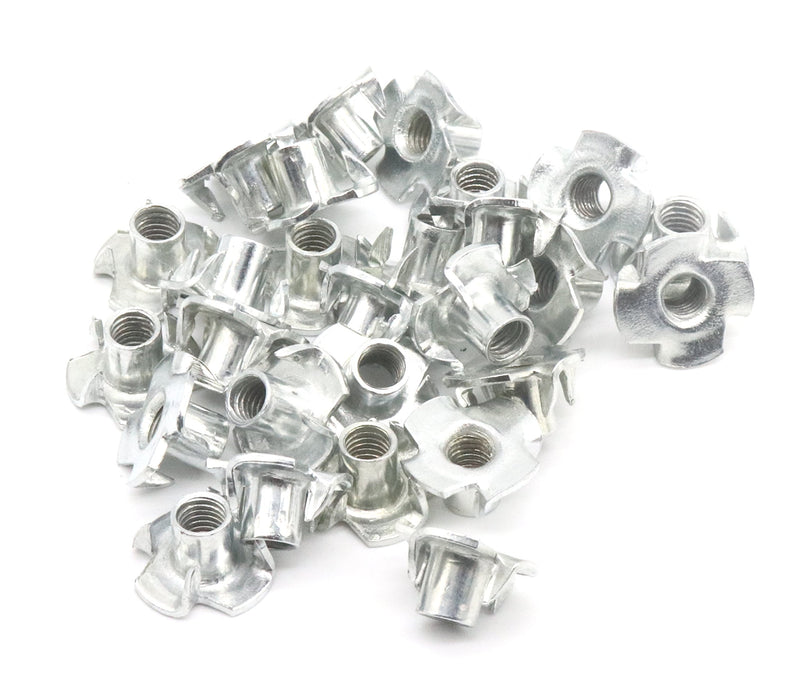 [Australia - AusPower] - binifiMux M8 4 Pronged Tee Nut T-Nuts w/Zinc Plated,Carbon Steel, Pack of 50 M8 50pcs 