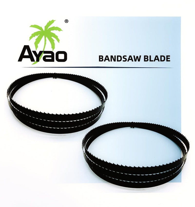 [Australia - AusPower] - Pack of 2 Band Saw Blades 70-1/2 Inch X 3/8 Inch X 6TPI to Fit Craftsman 921400, Rikon 10-305 and 10-3061 10" Band Saws 70-1/2" X 3/8" X 6TPI, 2PK 
