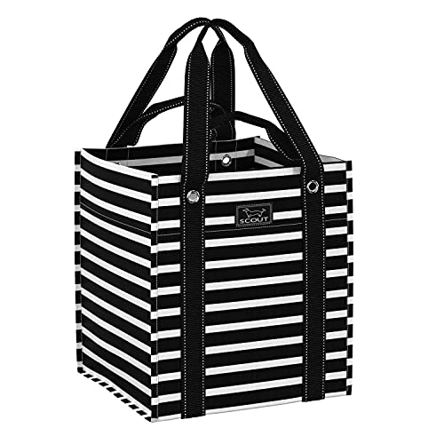 SCOUT Bagette Market Tote - Large Reusable Grocery Bag - Fleetwood Black