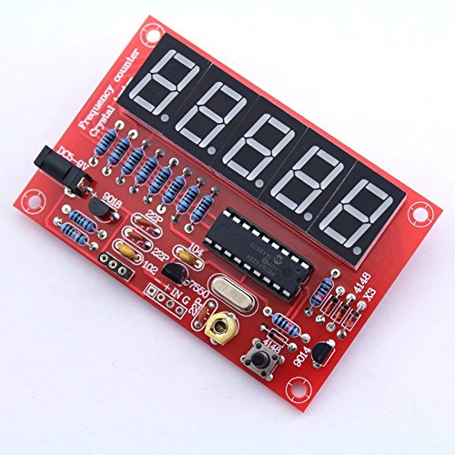 [Australia - AusPower] - 1 Pack Crystal Oscillator Tester 1Hz-50MHz Frequency Counter Tester Meter Cymometer Measurement Tester Module LED DIY Kit 1 Pack 