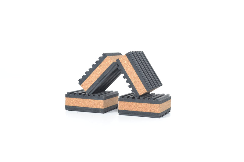 [Australia - AusPower] - Tuneful Cables Sound Isolation Pads. Cork Pads for Turntables to Reduce Vibration & Skipping (1" Pack of 4) 1" 4-PACK 