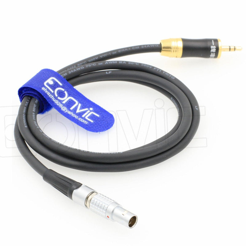 [Australia - AusPower] - Eonvic 0B 5pin Male to 3.5mm Audio Timecode Cable for Sound Devices 702T / 744T / 788T / 664/633 ARRI Alexa Camera 