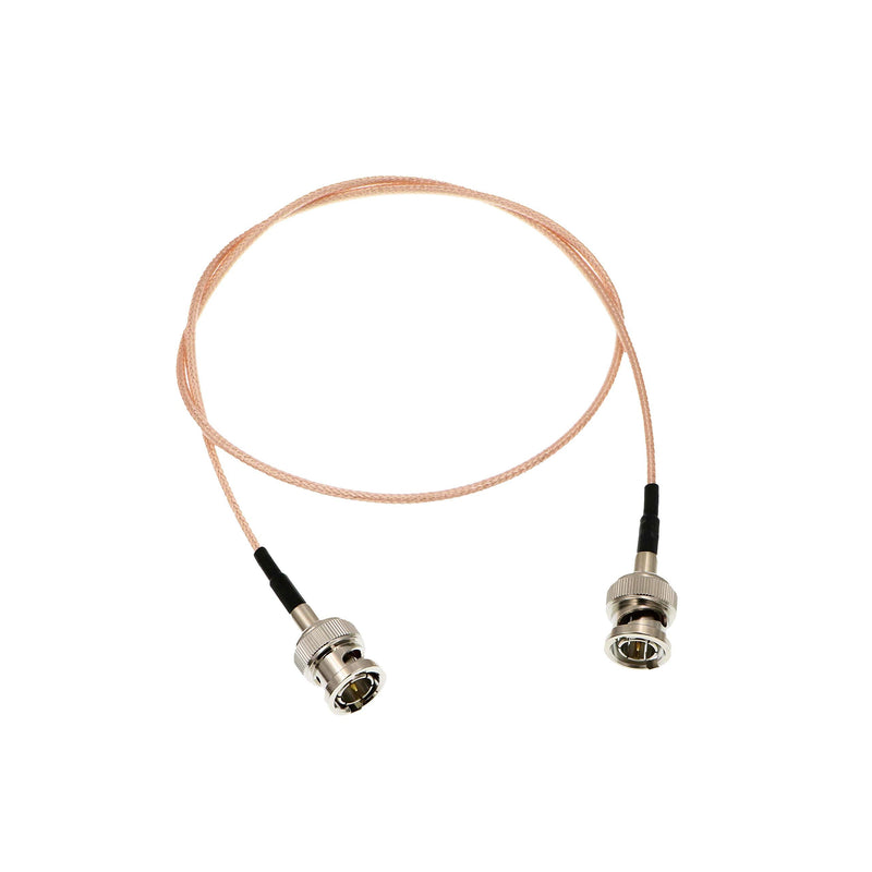[Australia - AusPower] - Uonecn HD-SDI Video Cable RG179 BNC Male to Male 75ohm MegaFlex for Blackmagic HyperDeck Shuttle and BMCC BMPC Hyperdeck Cameras 24'' 60cm Double Straight BNC Pink 
