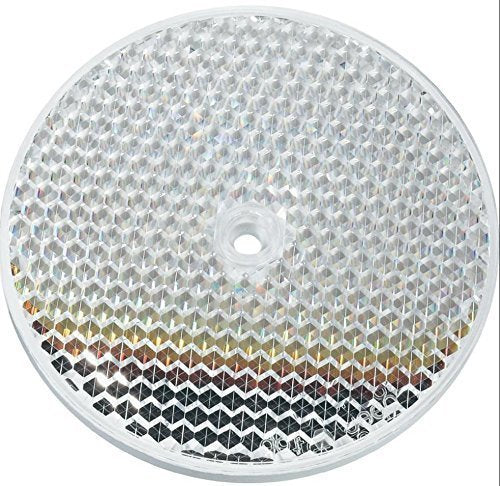 [Australia - AusPower] - 3.4“ Round German Reflector | Silver Mirror | Flat | Plastic | for USE with POLORIZED Super Retro-Reflective |PHOTOELECTRIC SENSORS | Photo Beam Sensor | Very HIGH LUMINANCE Factor 6000 X 