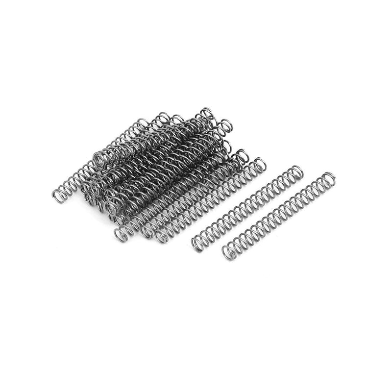 [Australia - AusPower] - uxcell Compression Spring,304 Stainless Steel,5mm OD,0.6mm Wire Size,45mm Free Length,Silver Tone,20Pcs 