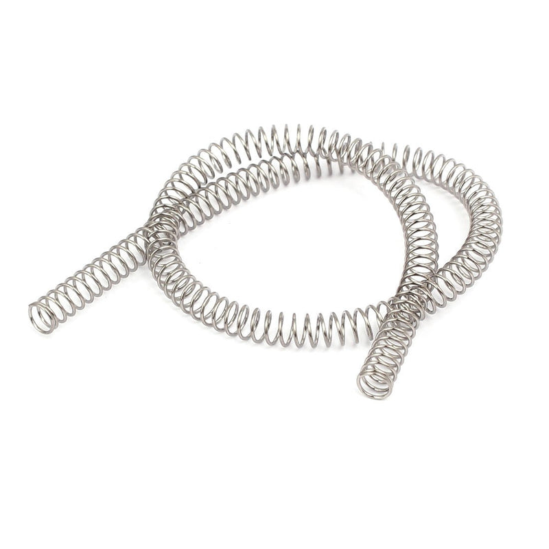 [Australia - AusPower] - uxcell Compression Spring,304 Stainless Steel,6mm OD,0.6mm Wire Size,305mm Free Length,Silver Tone 