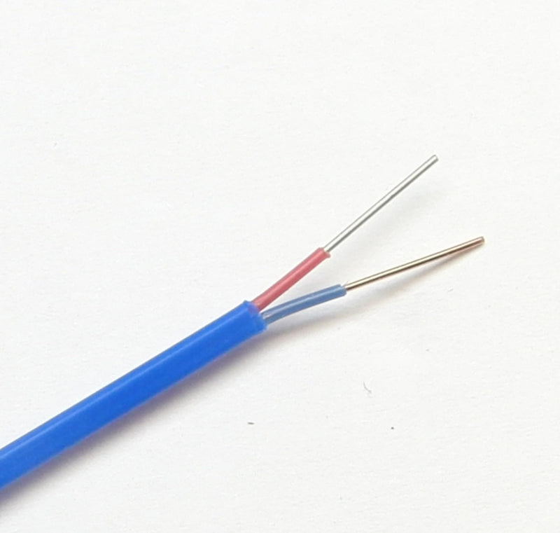 [Australia - AusPower] - T-Type Thermocouple Wire AWG 24 Solid Wire w. High Temperature PFA Fluoropolymer Plastic Insulation - 10 yd 