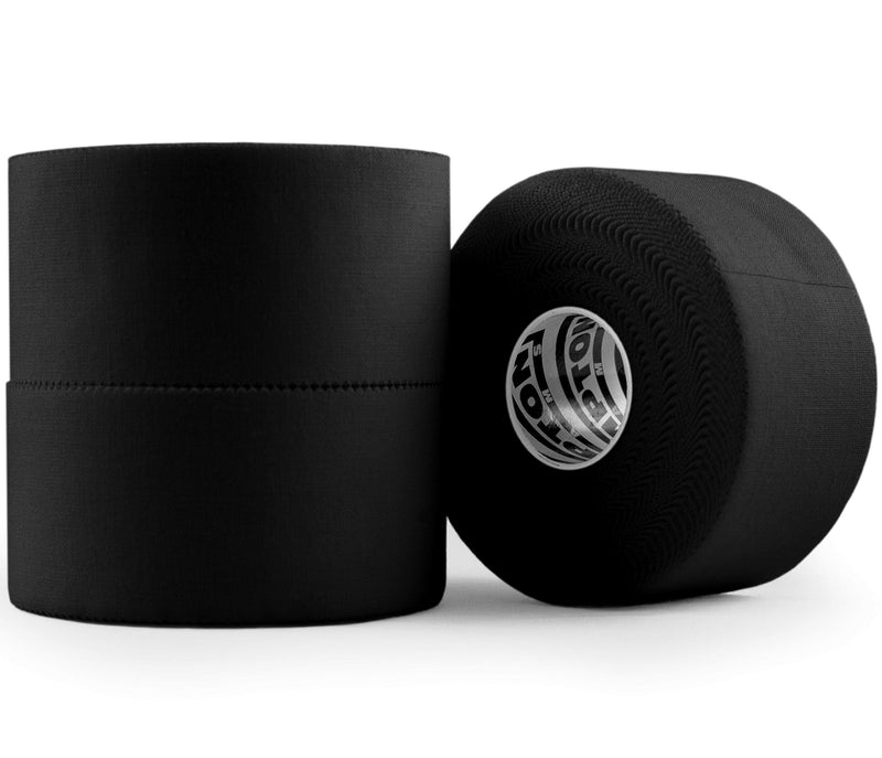 [Australia - AusPower] - Hampton Adams | As Seen on Shark Tank | Original Athletic Sports Tape (3-Pack) | 45ft Rolls | Very Strong Easy Tear NO Sticky Residue | Best Tape for Athlete & Trainers | Fingers Ankles Wrist 3 Count (Pack of 1) Black 