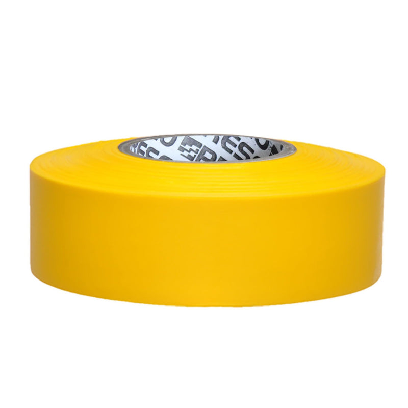 NO Adhesive, Presco Arctic Roll Flagging Tape 3 mils Thick, 1-3/16 in. x 300 ft. (Yellow)