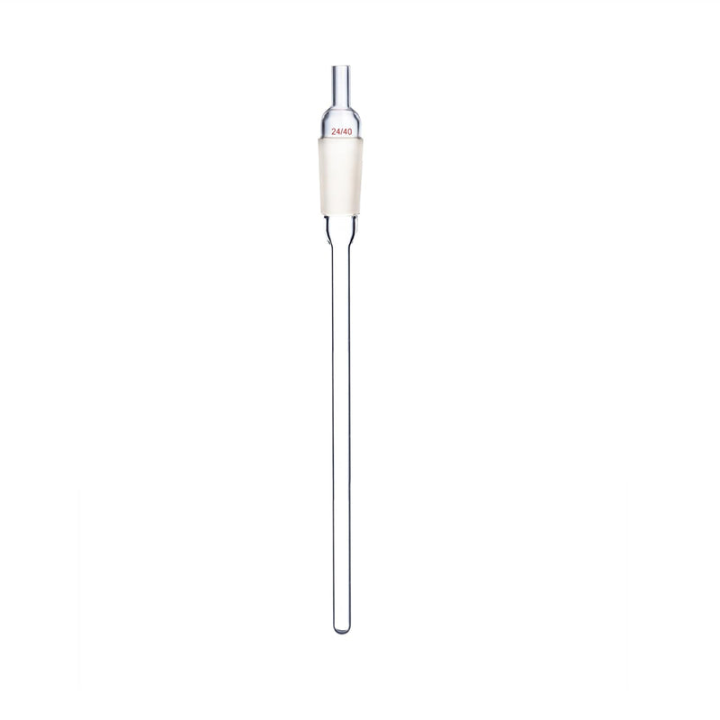 [Australia - AusPower] - 200mm 24/40 Glass Thermometer Adapter Lab Thermometry Tube with Narrow Mouth 